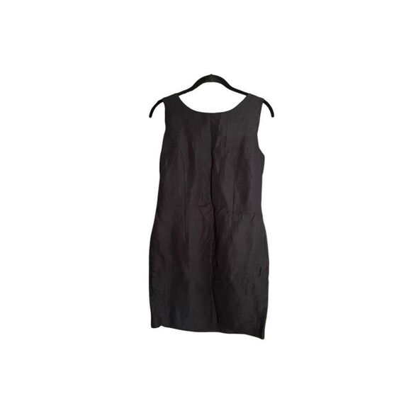 Lands end, vintage, women’s sleeveless black linen blend dress size 10 - Picture 2 of 4